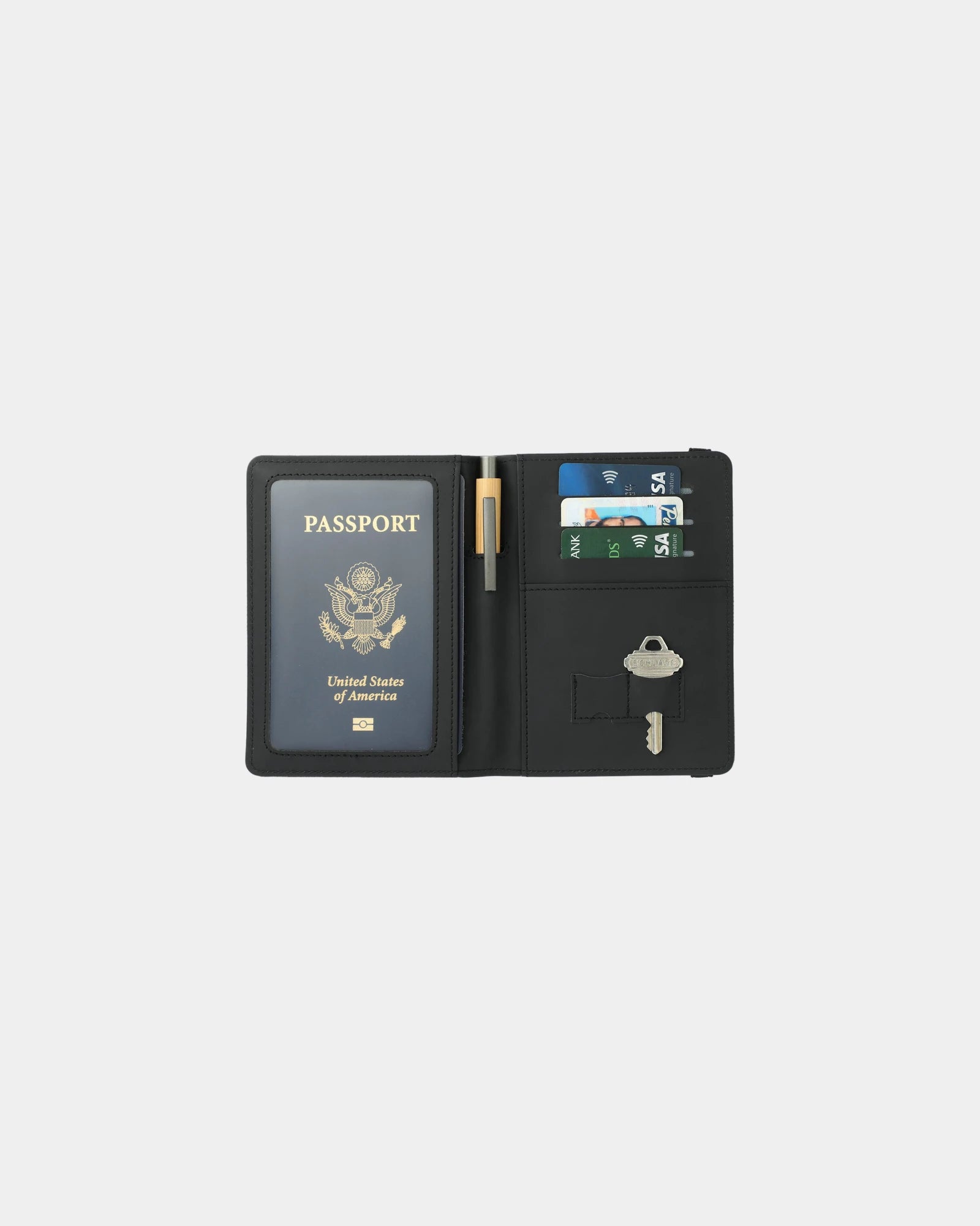 Custom recycled passport wallet with card slots - 2